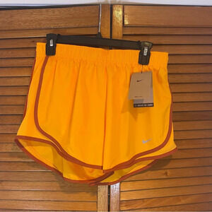 Nike Women’s Dri-Fit Lined Orange Tempo Athletic Shorts Sz M NWT